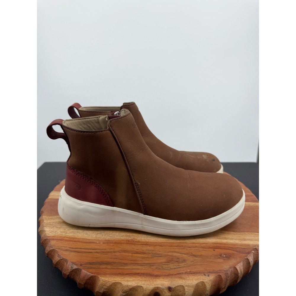 Red Wing Shoes Ankle Boots Women 6 Brown Burgundy Leather Side Zip Extralight